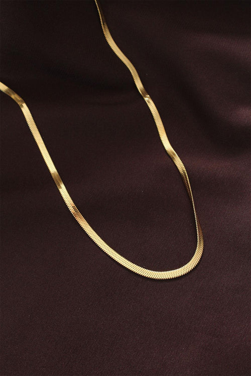 316L Çelik Gold Renk 60 cm İtalyan Zincir Kolye
